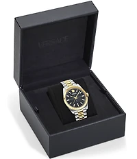 Versace Men's Millennyium Mechanical Automatic Two Tone Stainless Steel Bracelet Watch