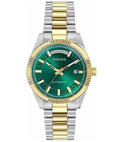 Versace Men's Millenyium Automatic Two Tone Stainless Steel Bracelet Watch