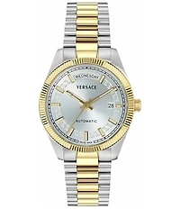 Versace Men's Millenyium Automatic Two Tone Stainless Steel Bracelet Watch