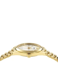 Versace Men's Millenyium Mechanical Automatic Gold Tone Stainless Steel Bracelet Watch