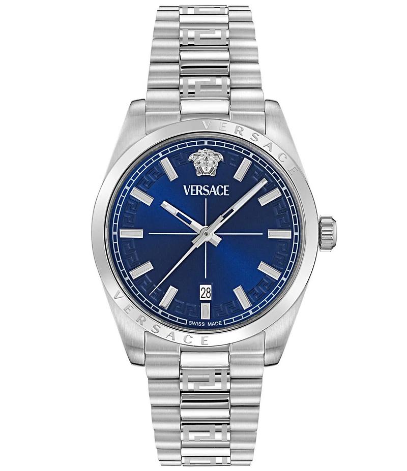 Versace Men's Millenyium Mechanical Automatic Stainless Steel Bracelet Watch