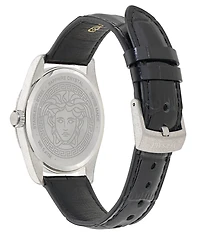 Versace Men's Millenyium Quartz Analog Leather Strap Watch
