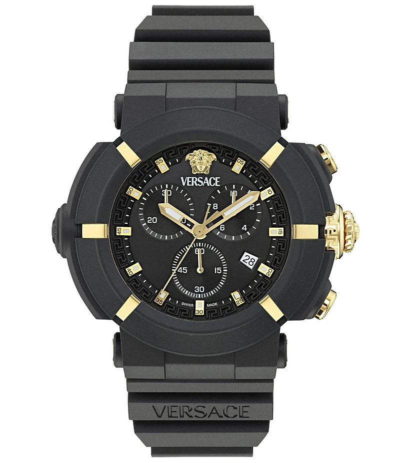 Versace Men's Real Active Chronograph Strap Watch