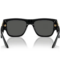 Versace Men's Rectangular 57mm Sunglasses