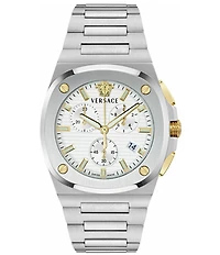 Versace Men's Tolomeo Chronograph Stainless Steel Bracelet Watch