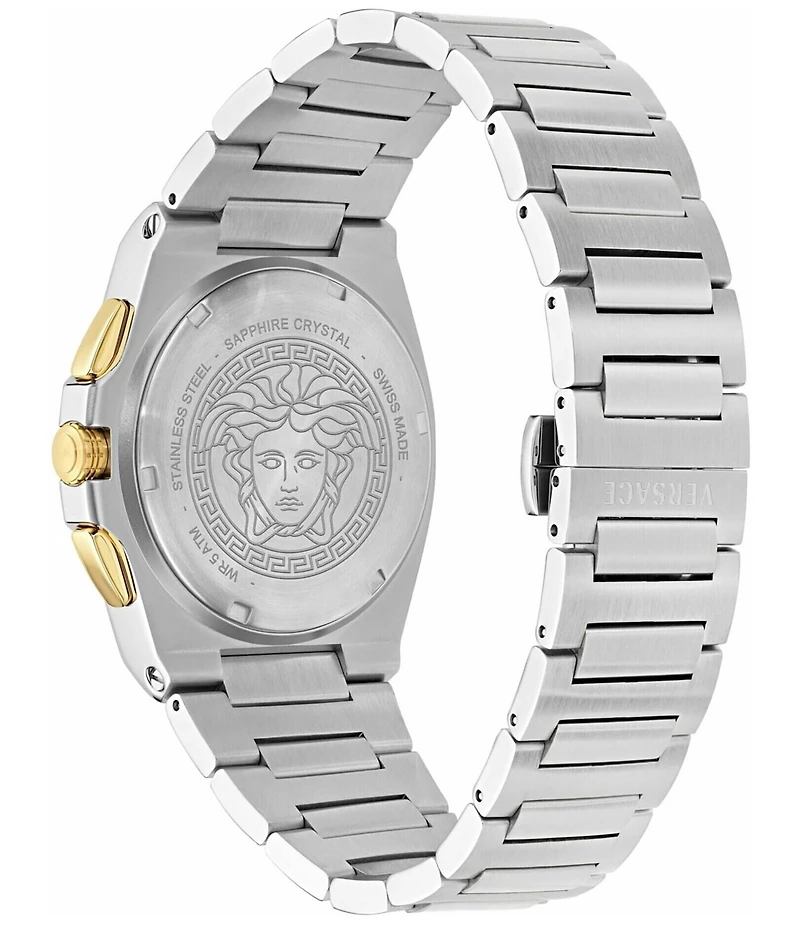 Versace Men's Tolomeo Chronograph Stainless Steel Bracelet Watch