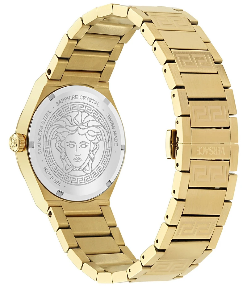 Versace Men's V-Auria Mechanical Automatic Stainless Steel Bracelet Watch