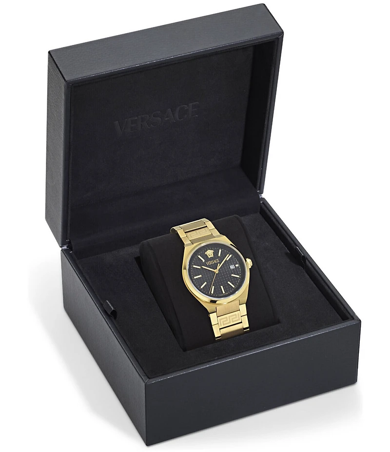 Versace Men's V-Auria Mechanical Automatic Stainless Steel Bracelet Watch