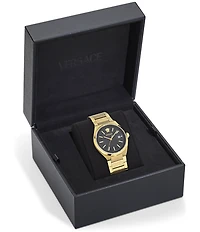 Versace Men's V-Auria Mechanical Automatic Stainless Steel Bracelet Watch