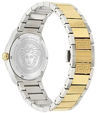 Versace Men's V-Auria Mechanical Automatic Two Tone Stainless Steel Bracelet Watch