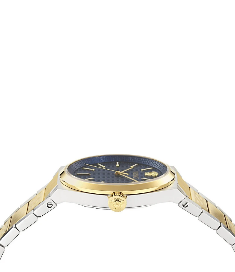 Versace Men's V-Auria Mechanical Automatic Two Tone Stainless Steel Bracelet Watch