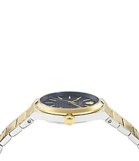 Versace Men's V-Auria Mechanical Automatic Two Tone Stainless Steel Bracelet Watch