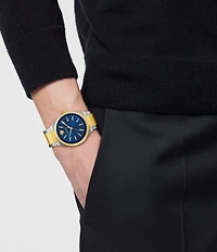 Versace Men's V-Auria Mechanical Automatic Two Tone Stainless Steel Bracelet Watch