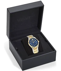 Versace Men's V-Auria Mechanical Automatic Two Tone Stainless Steel Bracelet Watch