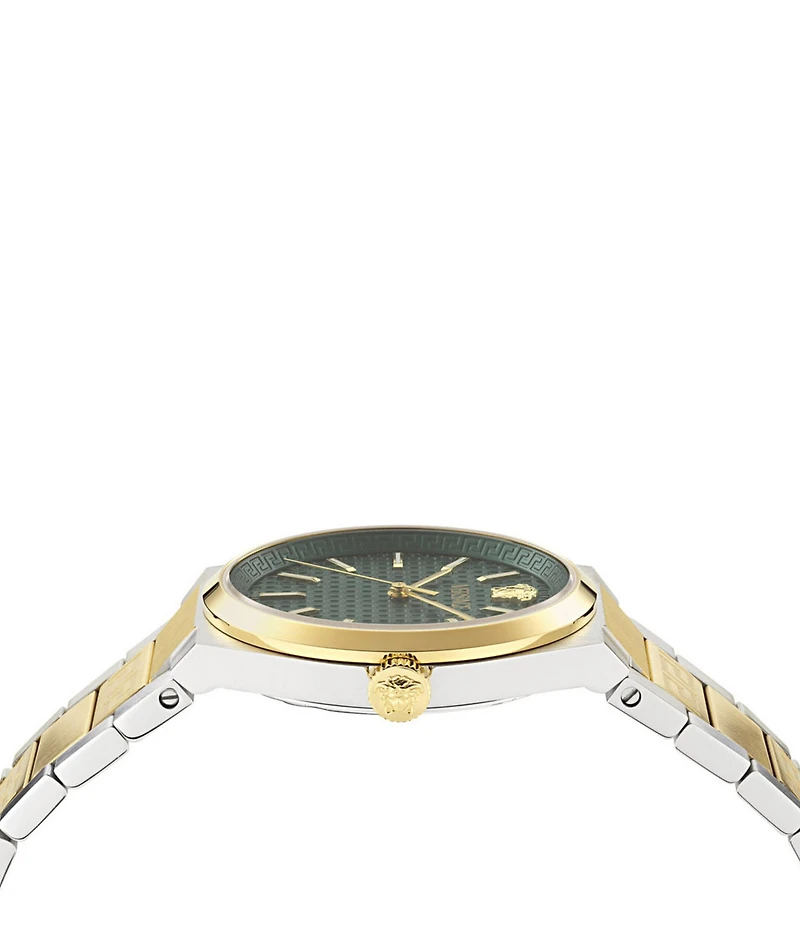 Versace Men's V-Auria Mechanical Automatic Two Tone Stainless Steel Bracelet Watch