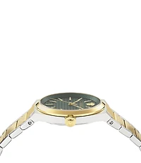 Versace Men's V-Auria Mechanical Automatic Two Tone Stainless Steel Bracelet Watch
