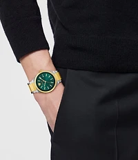 Versace Men's V-Auria Mechanical Automatic Two Tone Stainless Steel Bracelet Watch