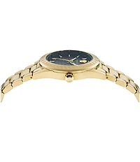Versace Men's V-Code Mechanical Automatic Gold Stainless Steel Bracelet Watch