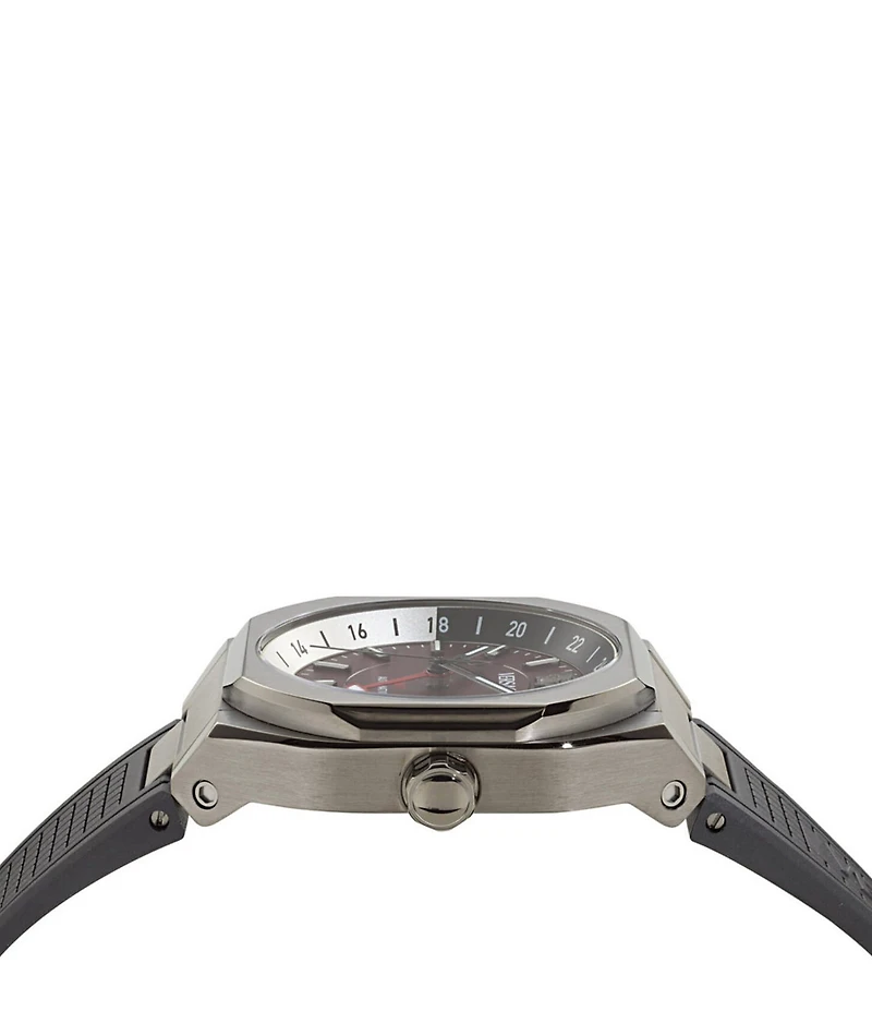 Versace Men's V-Contempo GMT Automatic Black Strap Watch
