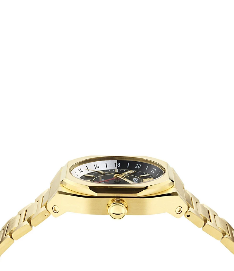 Versace Men's V-Contempo GMT Automatic Gold Tone Stainless Steel Bracelet Watch