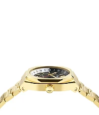 Versace Men's V-Contempo GMT Automatic Gold Tone Stainless Steel Bracelet Watch
