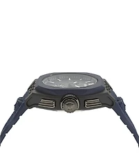 Versace Men's V-Legend Chronograph Navy Blue and Black Strap Watch