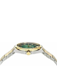 Versace Men's V-Leo Quartz Analog Two Tone Stainless Steel Bracelet Watch