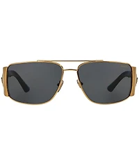 Versace Men's Ve2163 63mm Polarized Rectangle Sunglasses