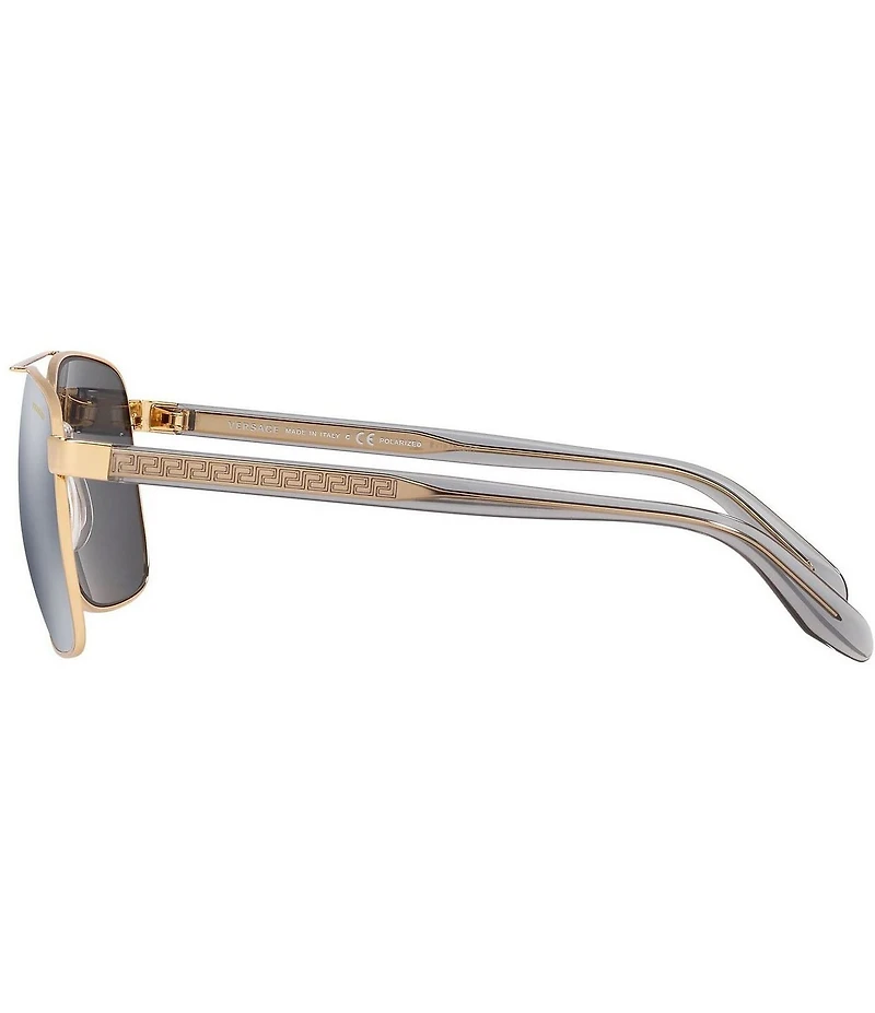 Versace Men's Ve2174 59 Polarized Square Sunglasses