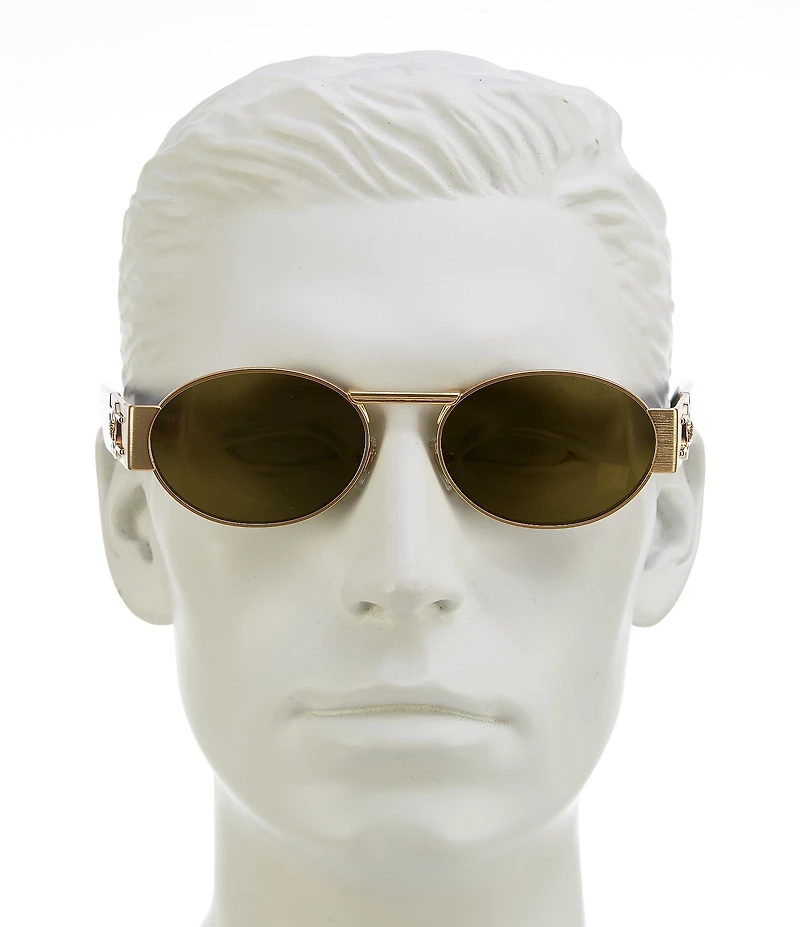 Versace Men's VE2264 56mm Oval Sunglasses