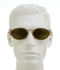 Versace Men's VE2264 56mm Oval Sunglasses