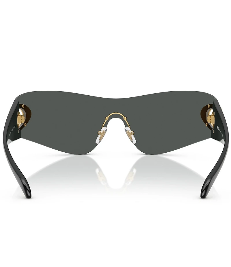 Versace Men's VE2280 42mm Rimless Wrap Sunglasses