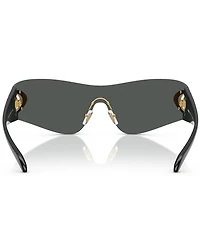 Versace Men's VE2280 42mm Rimless Wrap Sunglasses