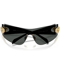 Versace Men's VE2280 42mm Rimless Wrap Sunglasses