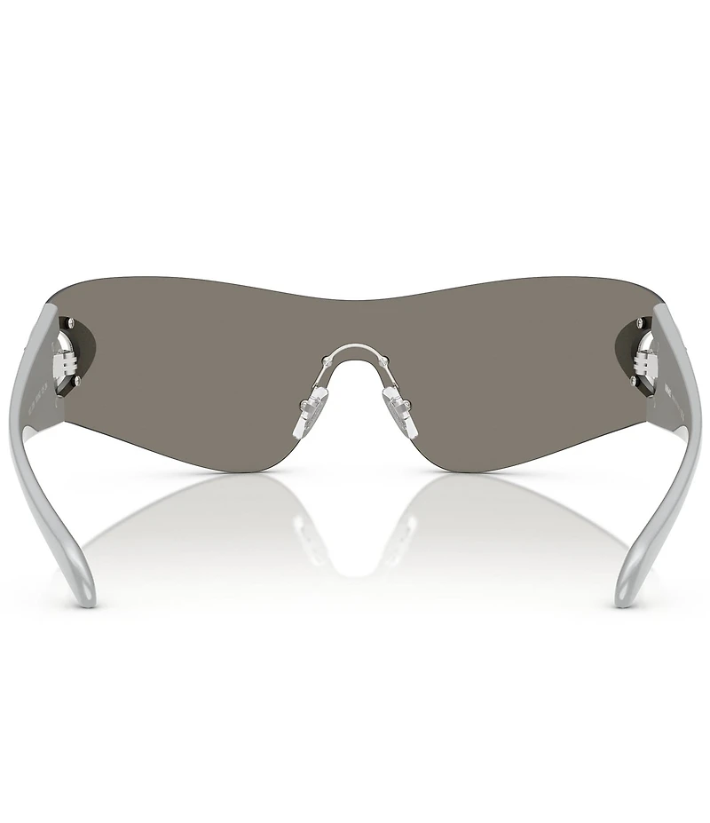 Versace Men's VE2280 42mm Wraparound Shield Sunglasses