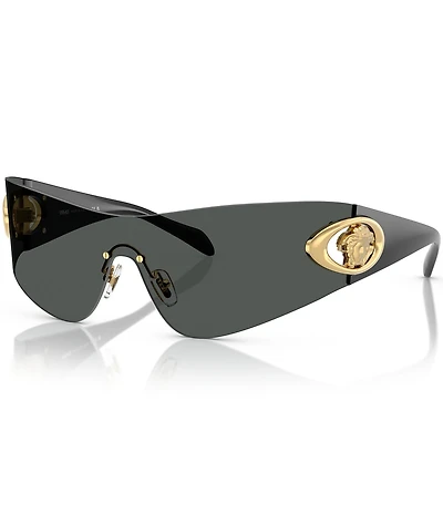 Versace Unisex VE2280 42mm Wraparound Shield Sunglasses