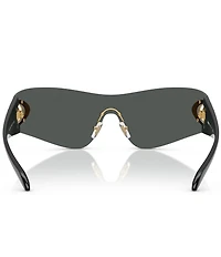 Versace Unisex VE2280 42mm Wraparound Shield Sunglasses