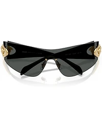 Versace Unisex VE2280 42mm Wraparound Shield Sunglasses