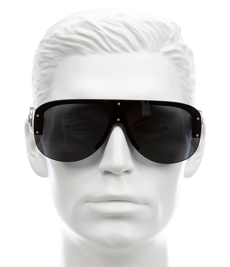 Versace Men's VE4391 Shield 48mm Sunglasses