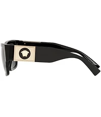 Versace Men's Ve4406 56mm Rectangle Sunglasses