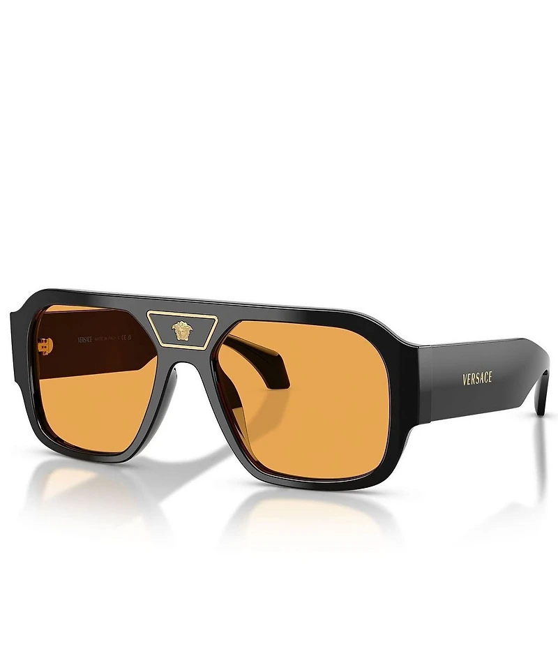 Versace Men's VE4508U 56mm Retro Square Sunglasses