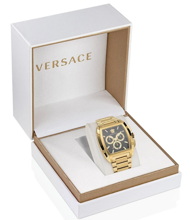 Versace Men's Versace Dominus Chronograph Gold Stainless Steel Bracelet Watch
