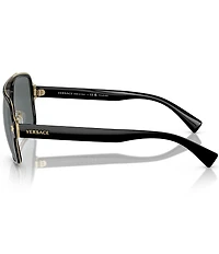 Versace Men's Polarized Navigator Sunglasses