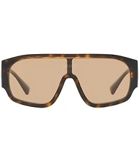 Versace Unisex 33mm Tortoise Shield Sunglasses
