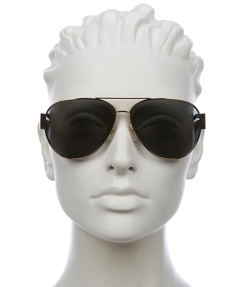 Versace Unisex Greca 61mm Aviator Sunglasses