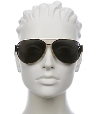 Versace Unisex Greca 61mm Aviator Sunglasses