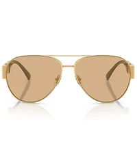 Versace Unisex Greca 61mm Aviator Sunglasses