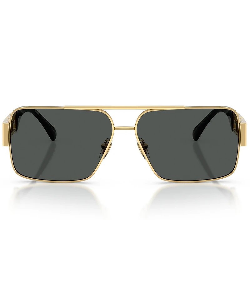 Versace Unisex Greca 61mm Navigator Sunglasses