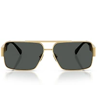 Versace Unisex Greca 61mm Navigator Sunglasses