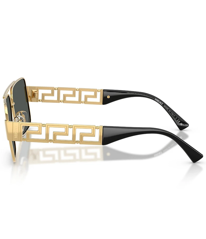 Versace Unisex Greca 61mm Navigator Sunglasses
